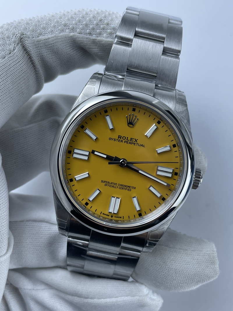 (준비완료/특급배송)NO.2129/ VS공장 롤렉스 오이스터퍼페츄얼 옐로우 다이얼 41미리