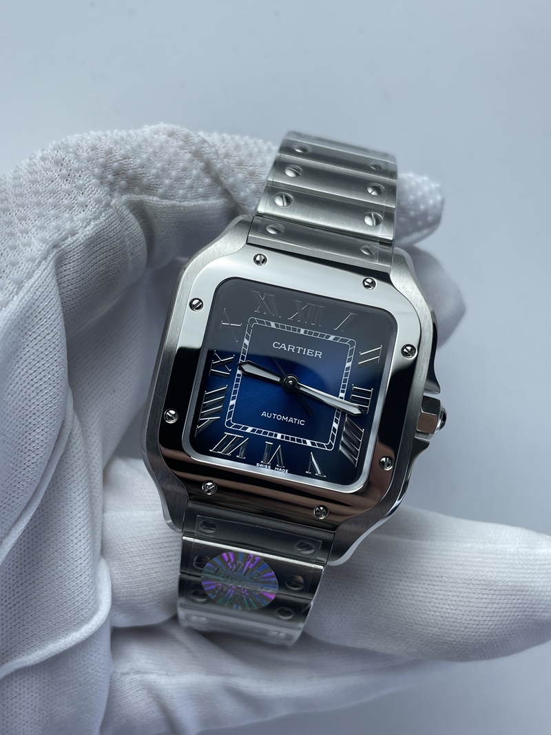 (국내발송1점 )BV공장 산토스신형 블루다이얼35미리