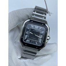 (준비완료/특급배송 )NO.2563/ 3K공장 까르띠에 산토스 드 블랙다이얼 40MM 브슬 라지