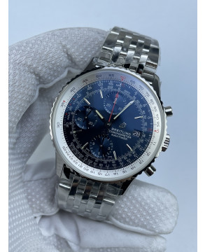 (준비완료/특급배송)NO.2582/ KOR공장 브라이틀링 네비타이머 41MM 블루 브슬+가죽 A13324121C1A1